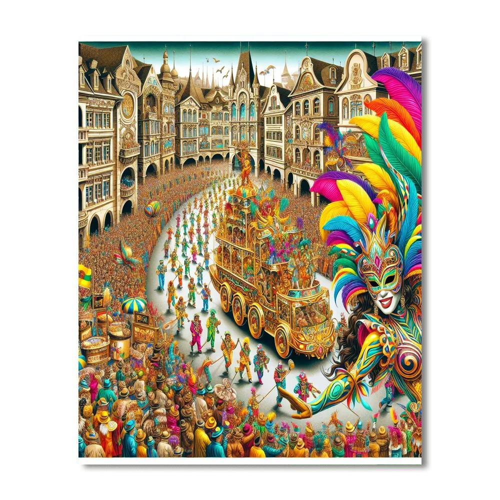 Zürcher Fasnacht Number Painting