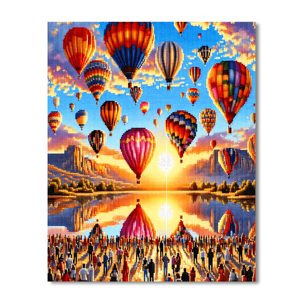 Balloon Fiesta - Leon, Mexico Paint By Number