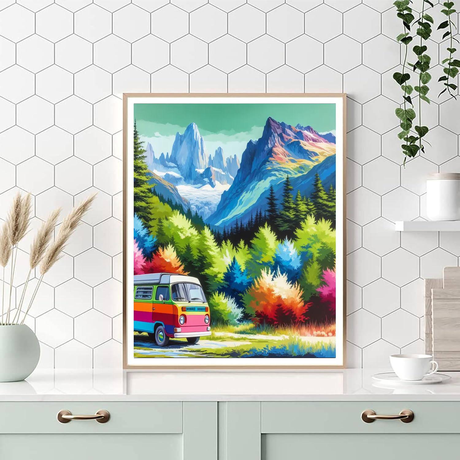 Adventure On The Open Road Paint By Numbers Kits