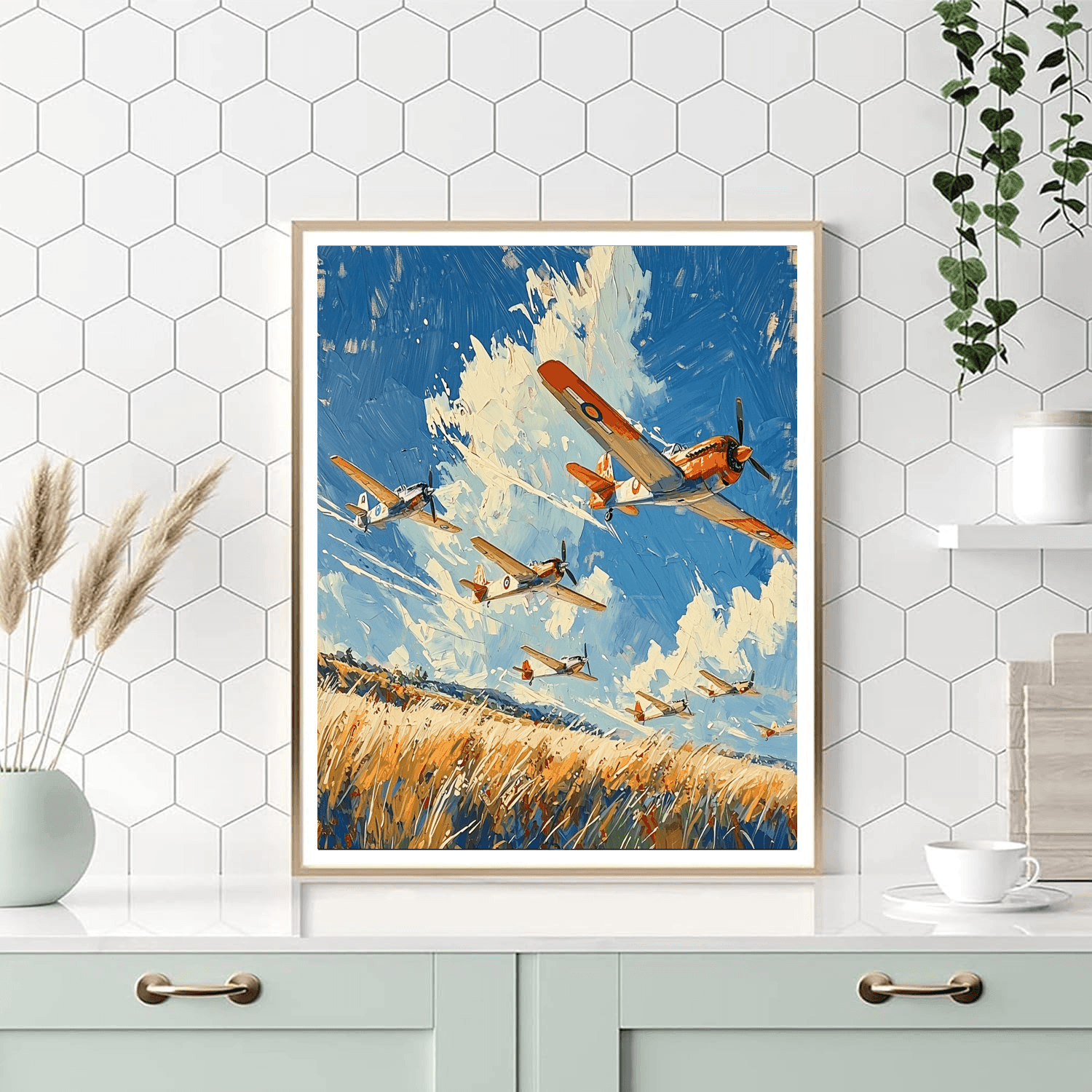 Charles E. Burchfield Inspired Golden Age Of Flight  Numbered Painting Kits