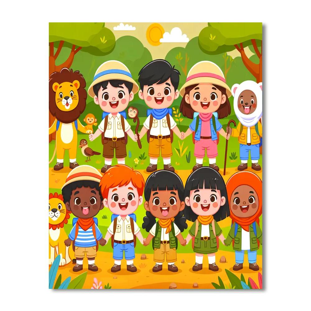 Animal Explorer Club Painting Number Kit