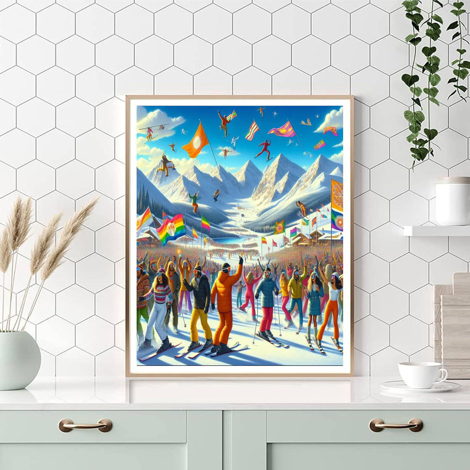 Gay Ski Week - Aspen Paint By Numbers Kits