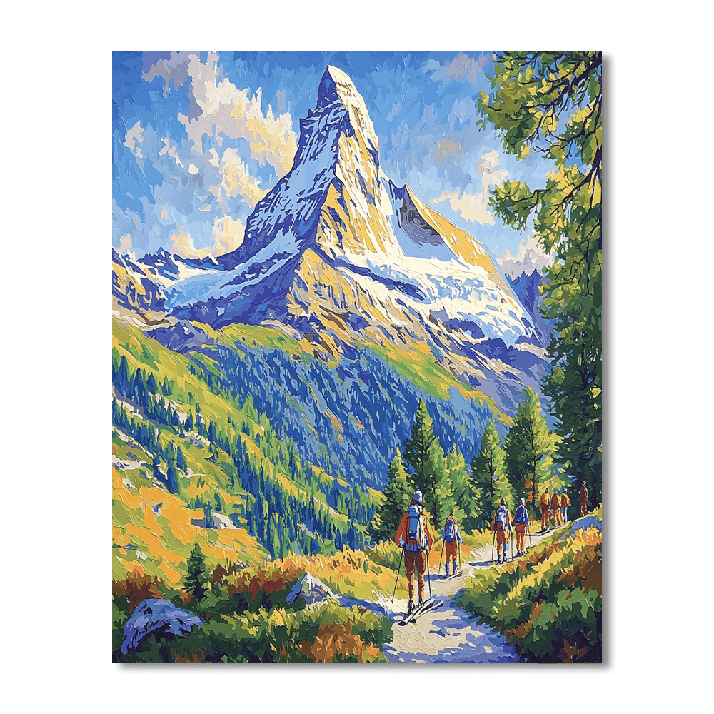 The Matterhorn DIY Paint By Numbers