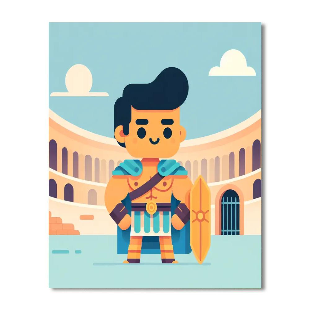 Gallant Gladiator's Quest Painting Number Kit