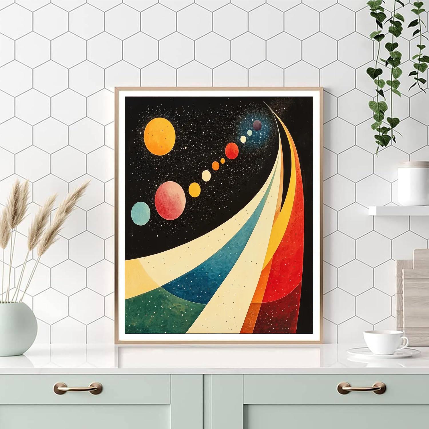 Kazimir Malevich Inspired Stellar Illumination  Paint By Numbers Kits