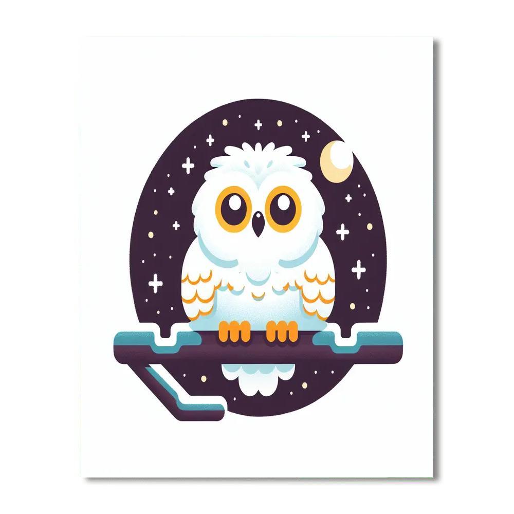 Sunny Snowy Owl Paint By Number