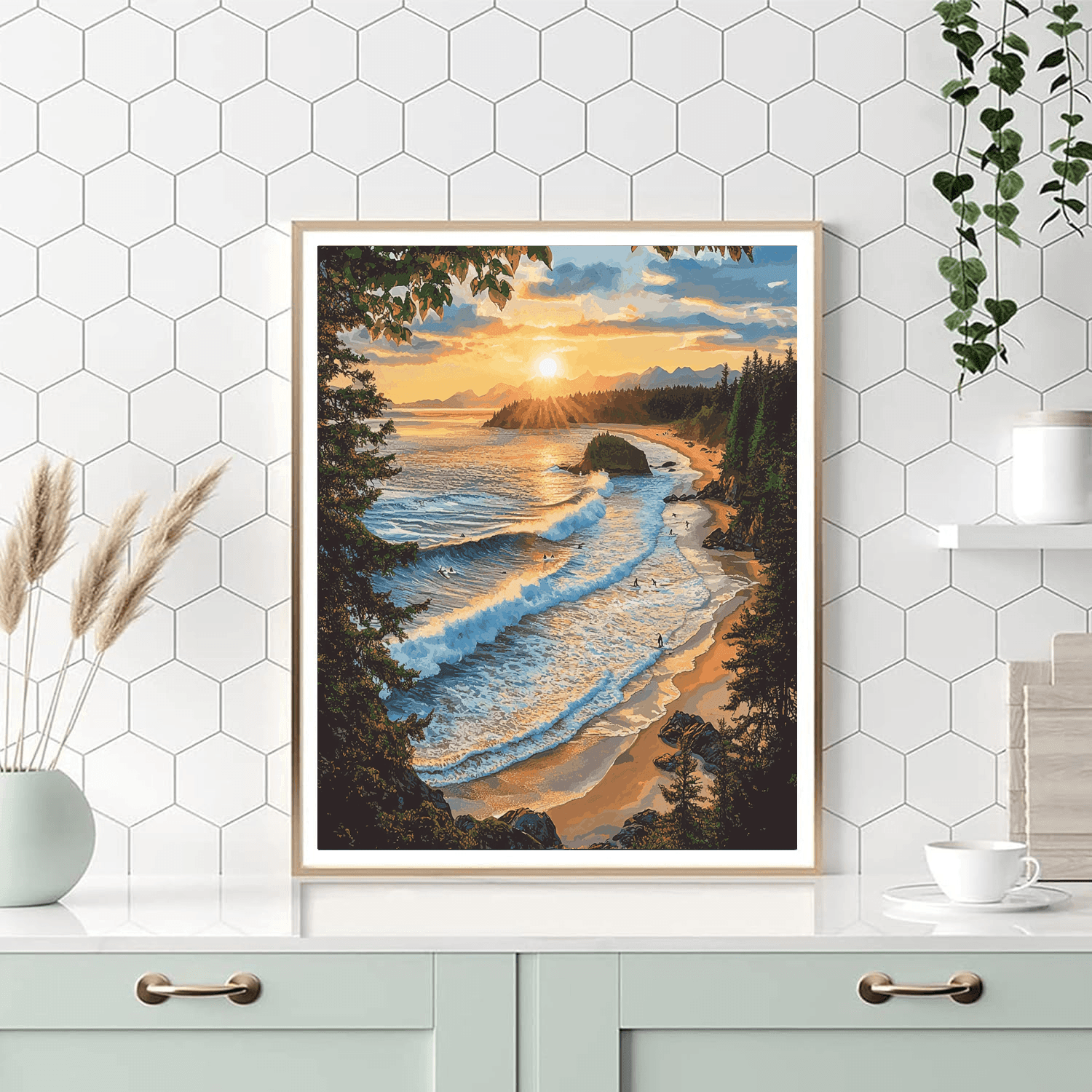 Vancouver Island's Tofino Numbered Painting Kits