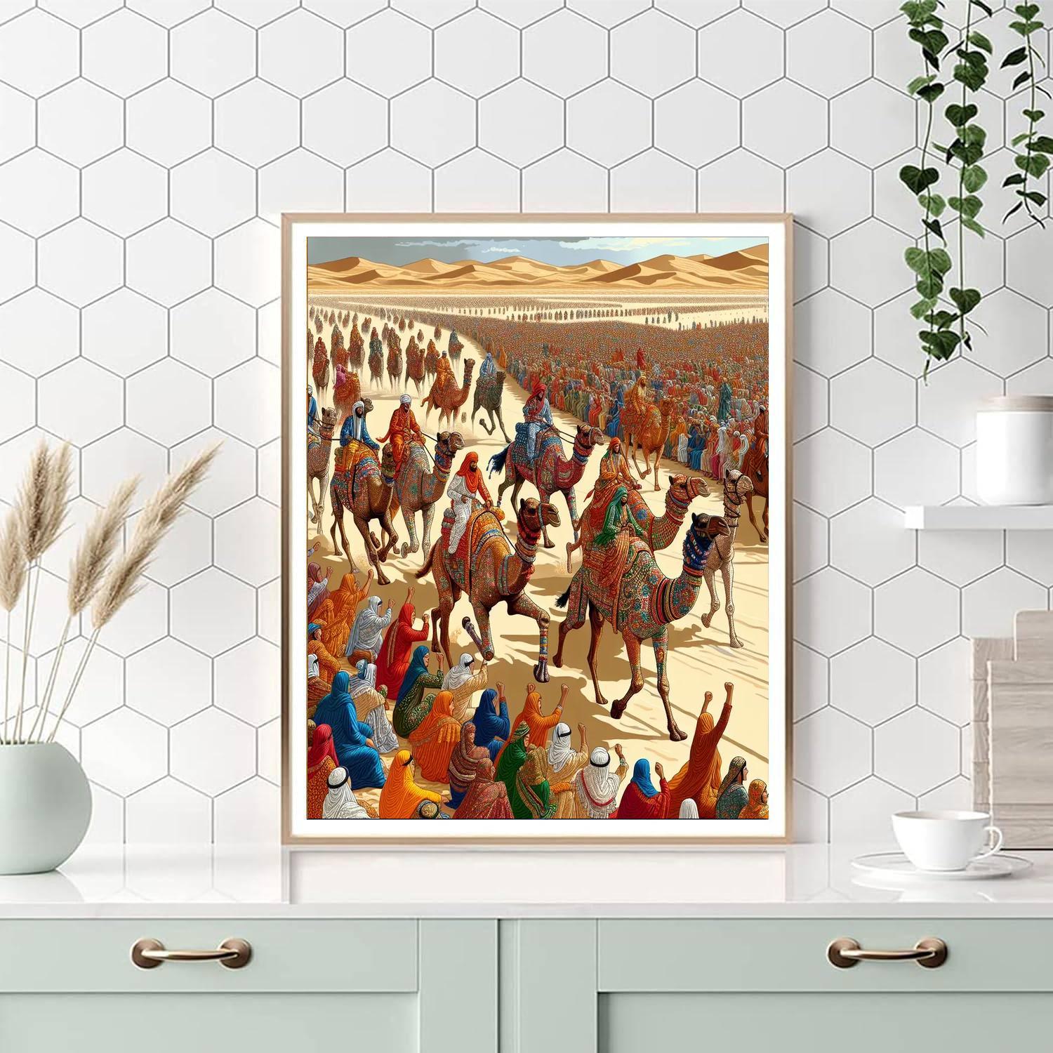 Camel Festival - Saudi Arabia Paint By Numbers Art