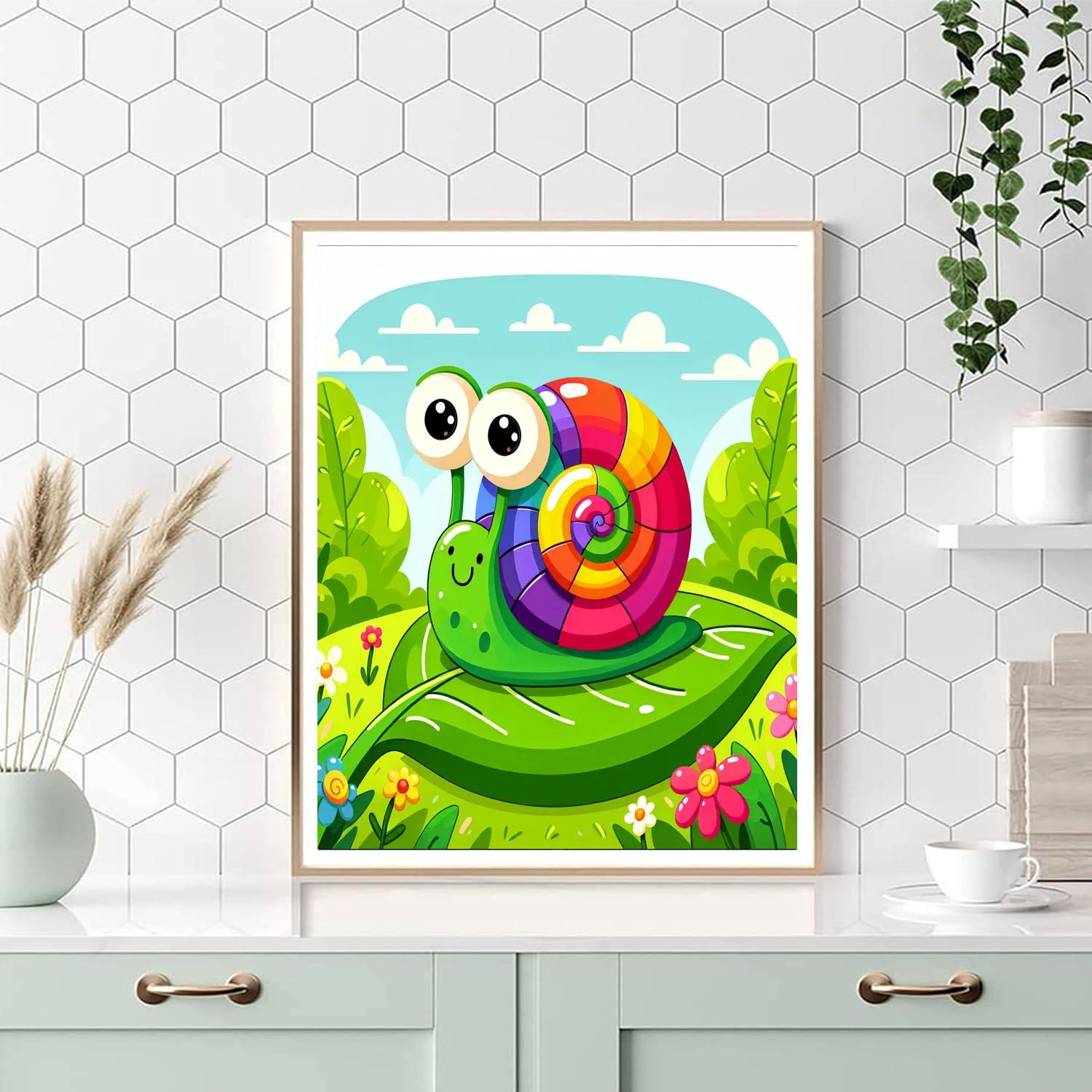 Funky Snail Painting By Numbers Kit