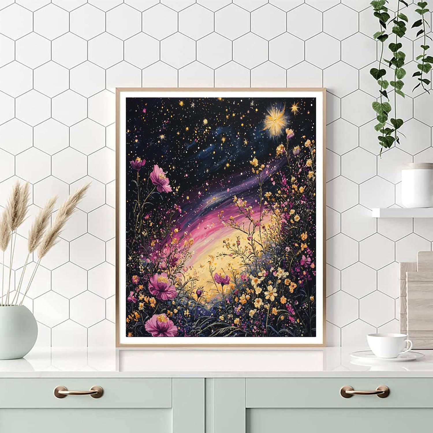 Salvador Dalí Inspired Cosmic Blooms  Paint By Numbers