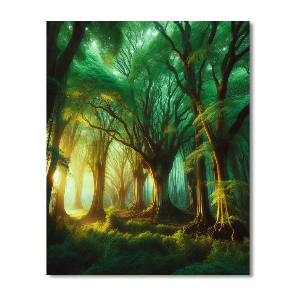 Ancient Forest Awakening Paint By Color