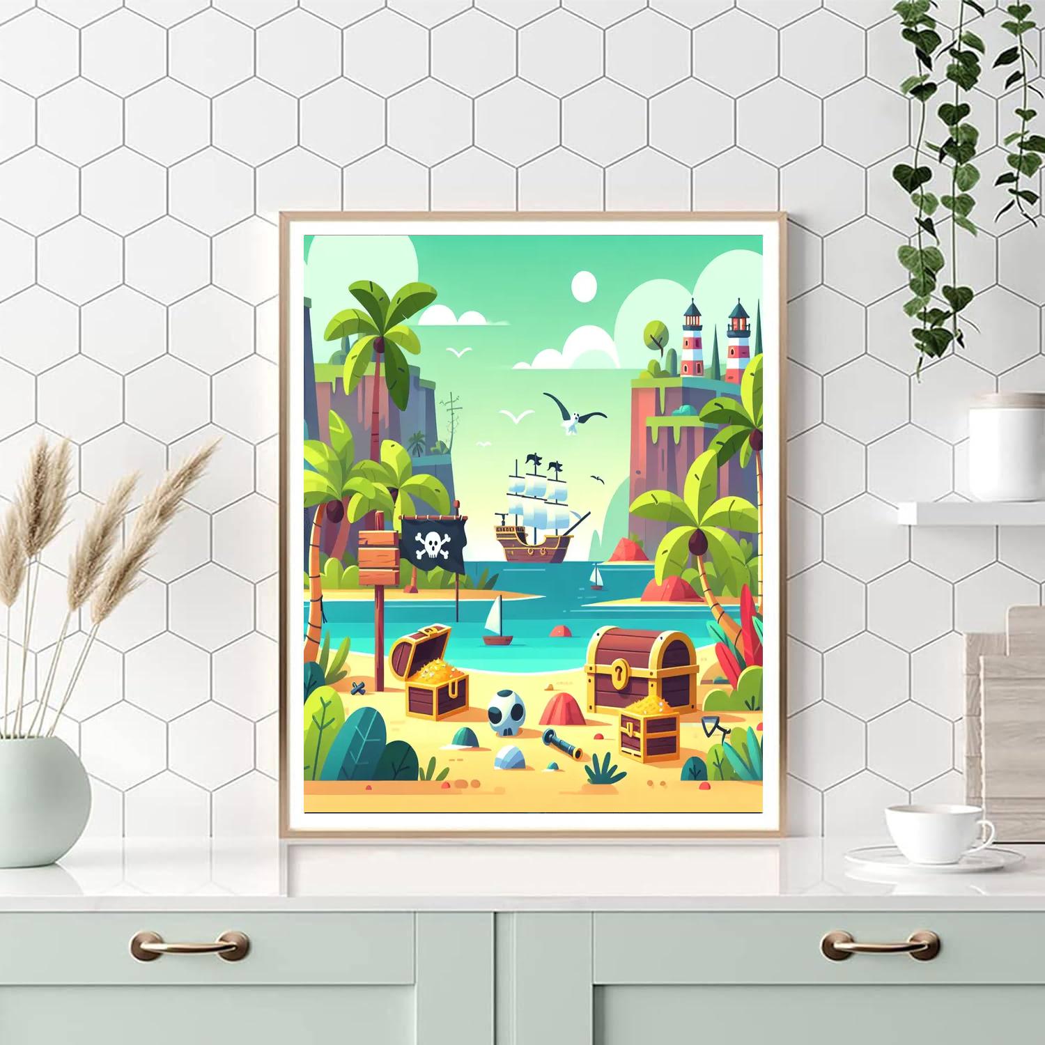 Pirate Cove Mystery Paint By Numbers Kits