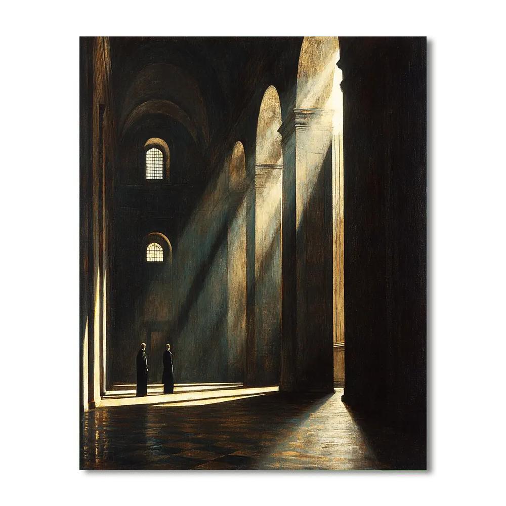 Caravaggio Inspired Shadows Of Revelation  Paint By Color