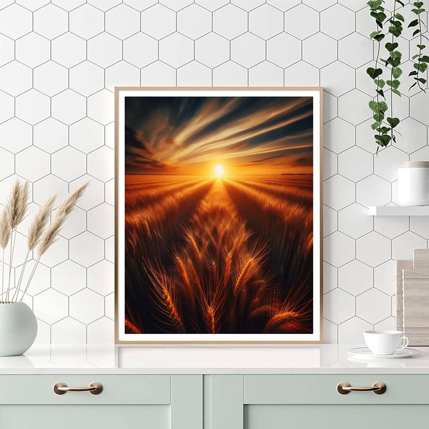 Golden Field Wanderlust DIY Paint By Numbers