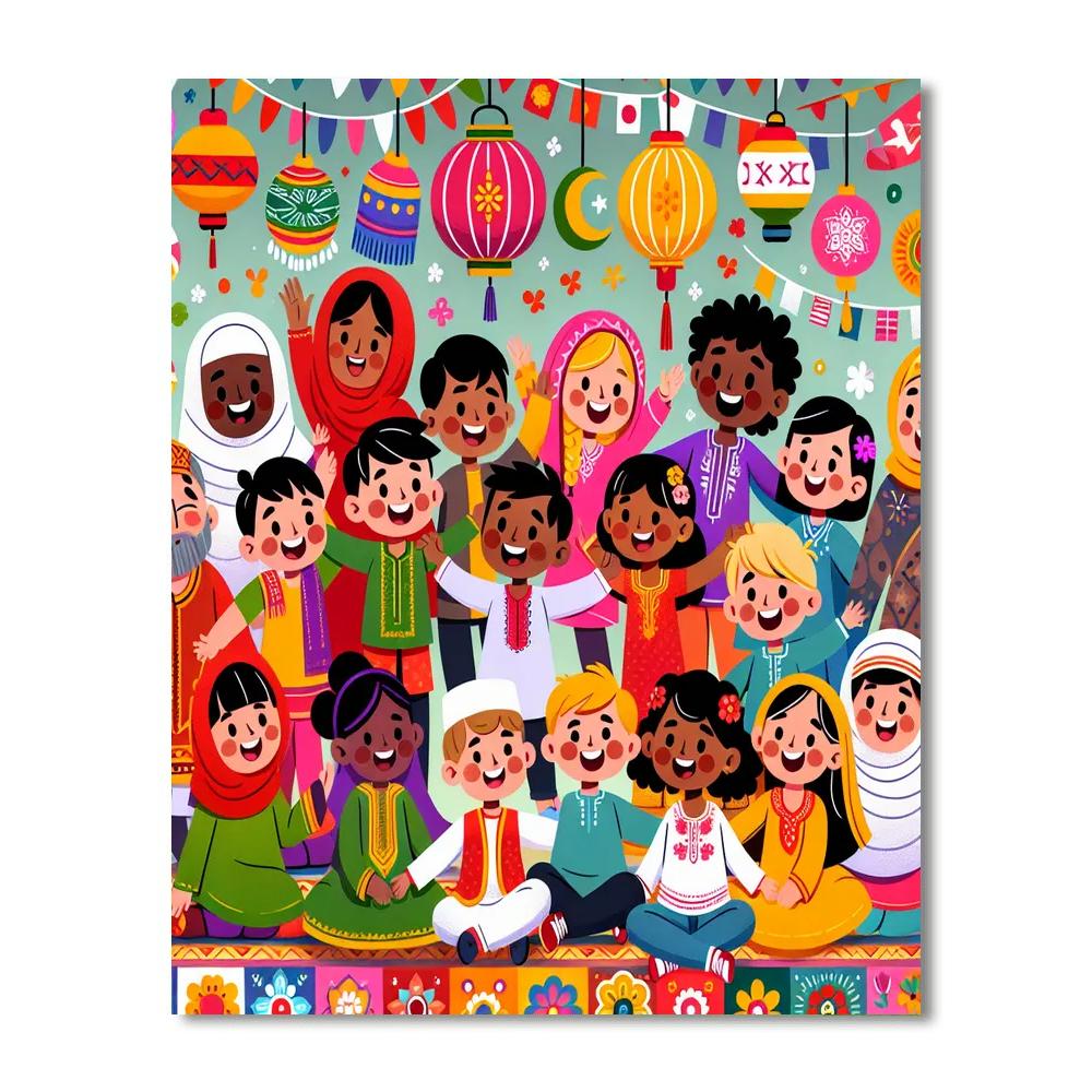Cultural Wonders Painting Number Kit