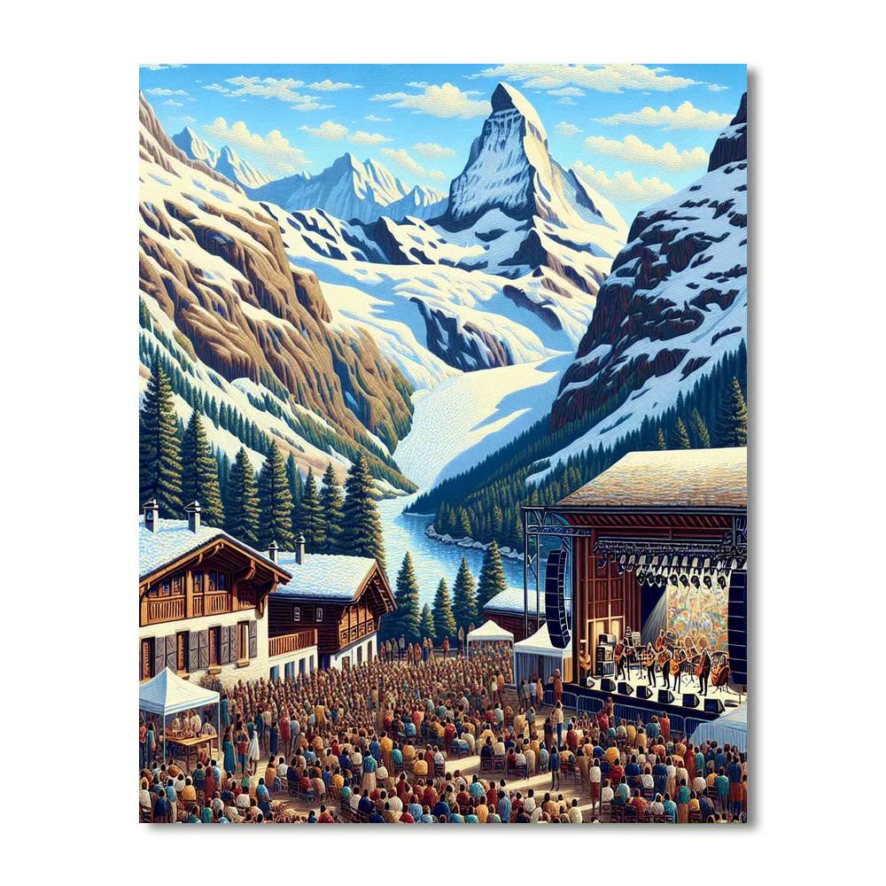 Zermatt Unplugged - Switzerland Paint By Numbers Art
