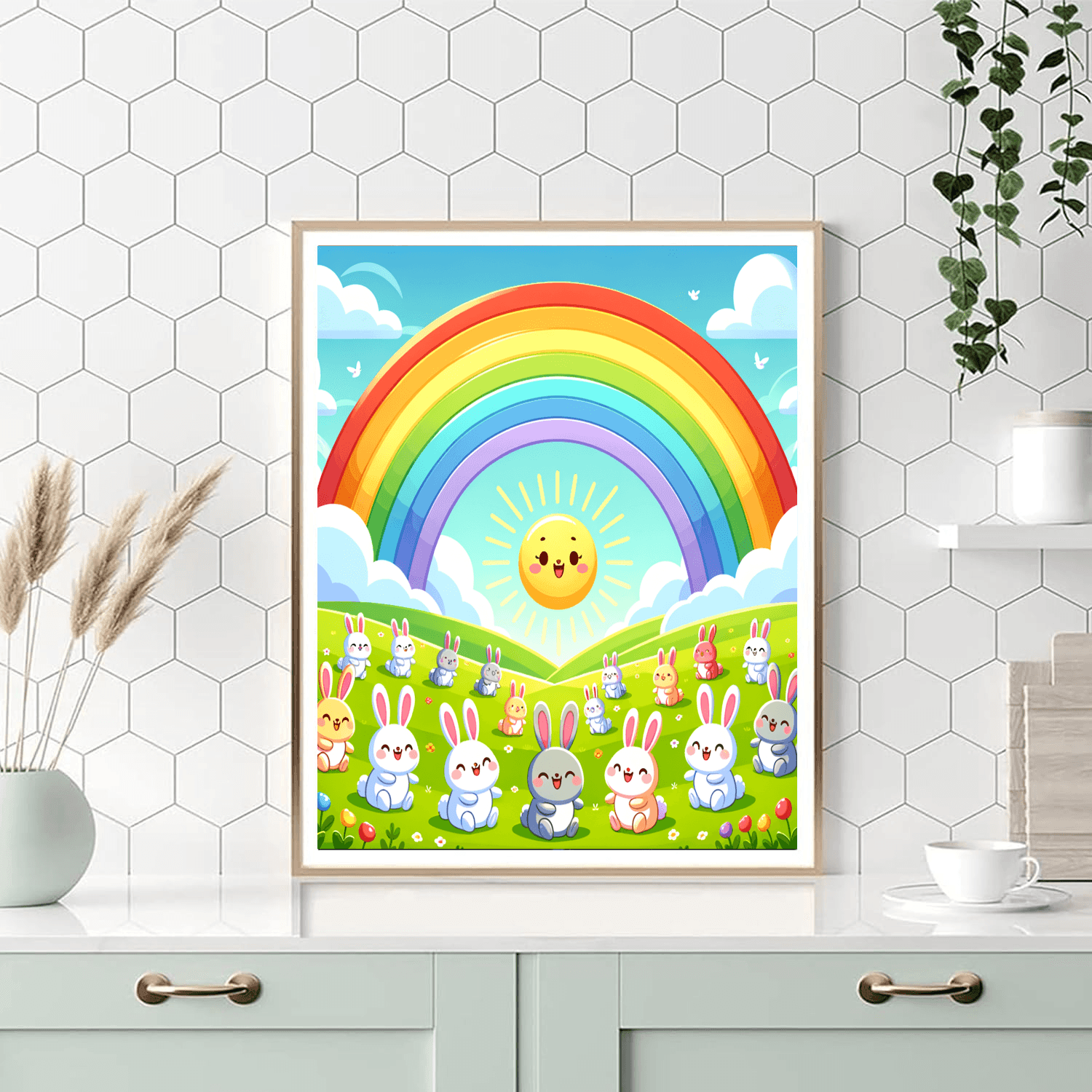 Bright Rainbow Dreams Painting By Numbers Kit