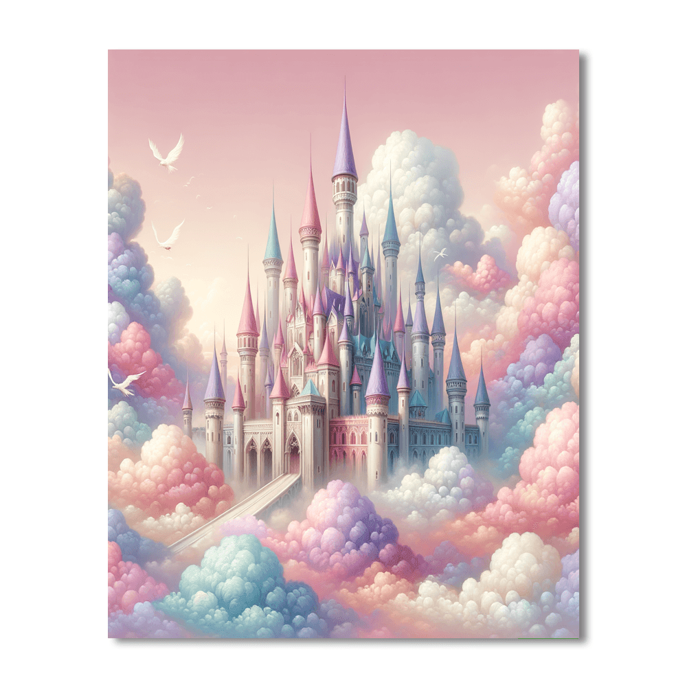 Fairy Tale Castle In The Clouds Paint By Number