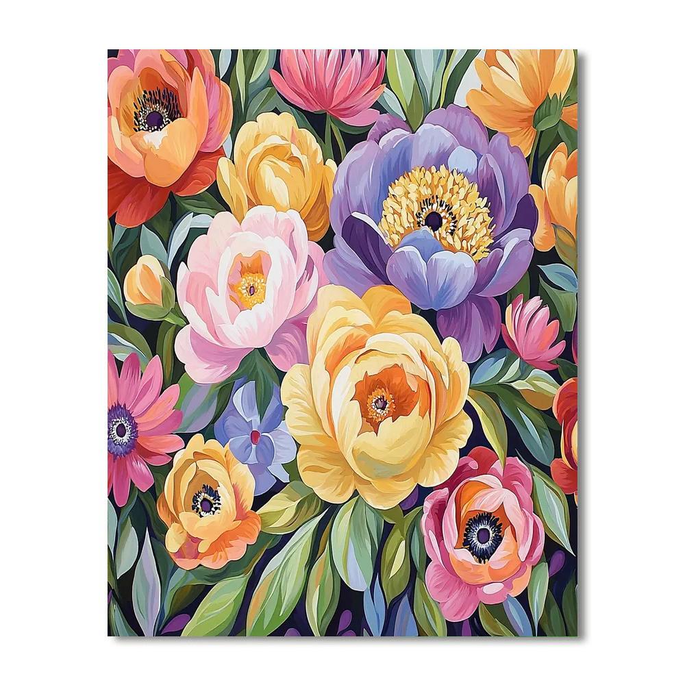 Georgia O'Keeffe Inspired Flowers Of Hope  Paint By Numbers Kits