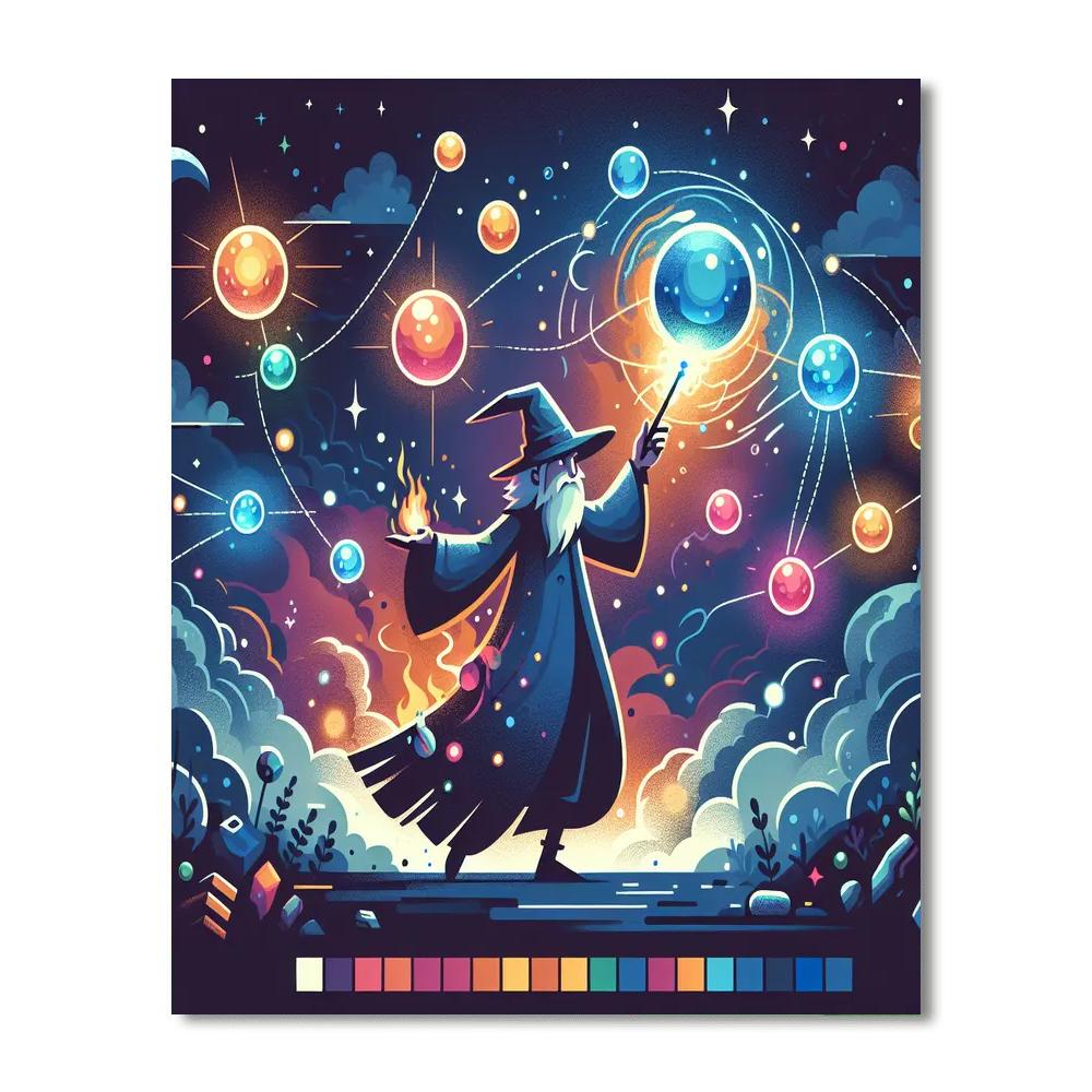 Wizard's Enchanted Realm Paint By Number