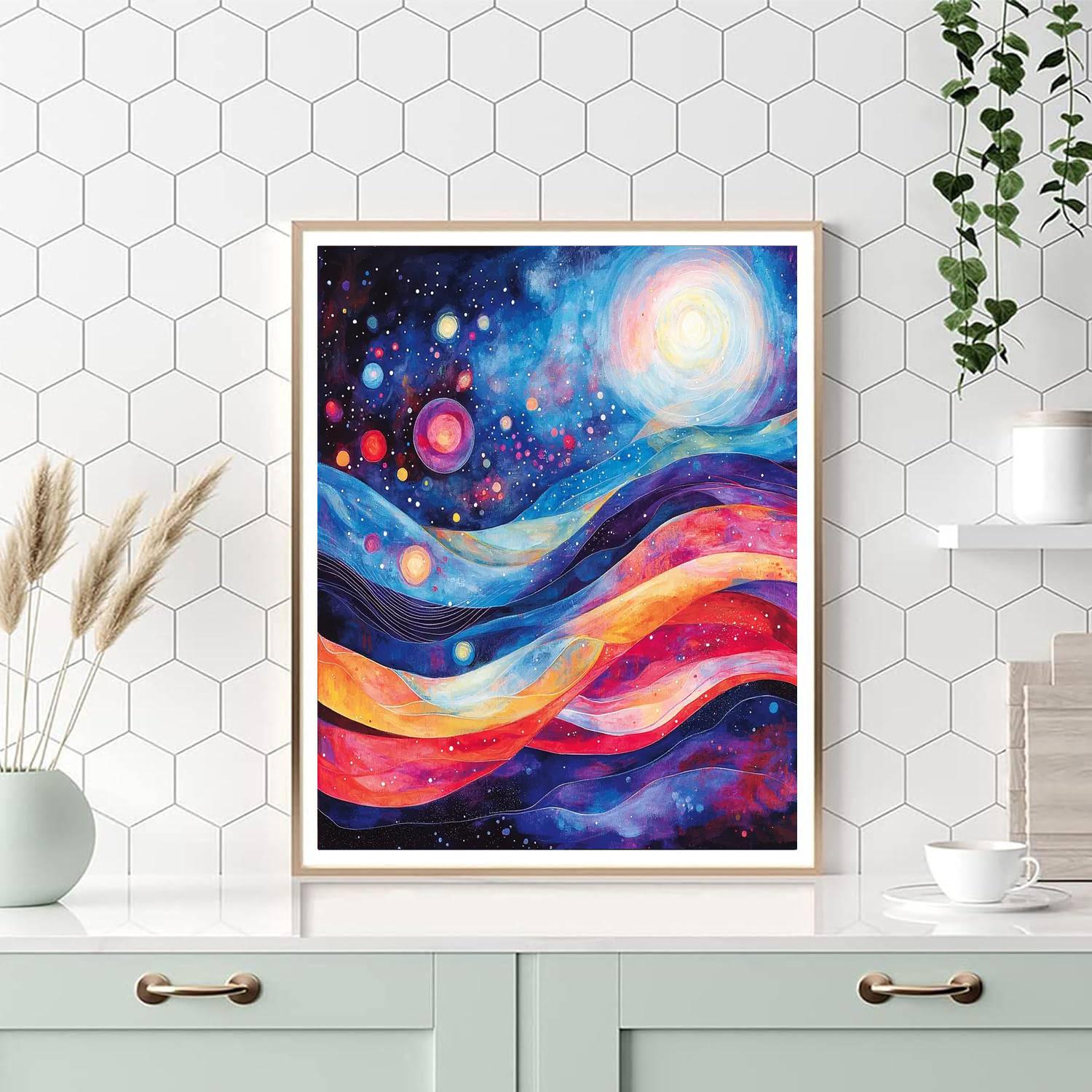 Paul Klee Inspired Rhythms Of The Cosmos  Painting Number Kit