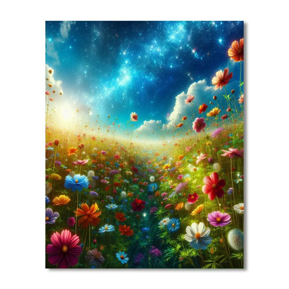 Idyllic Flower Field Paint By Numbers Kits