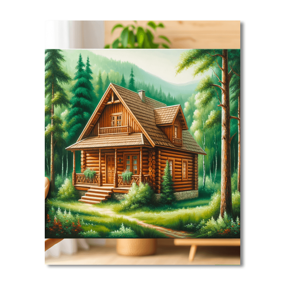Cozy Rustic Cabin Paint By Color