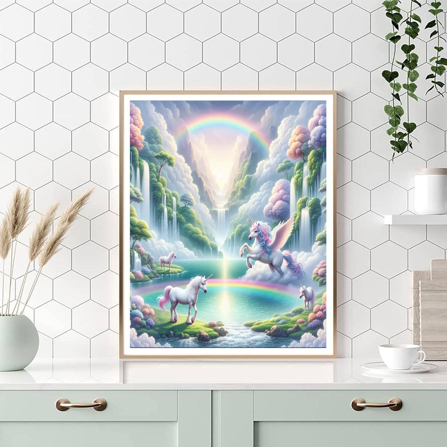 Mystical Unicorn Valley Numbered Painting Kits