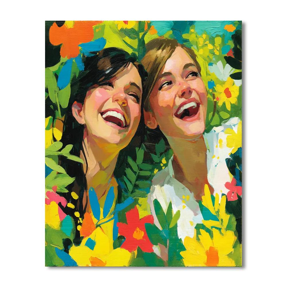 Laughter In The Garden Paint By Number
