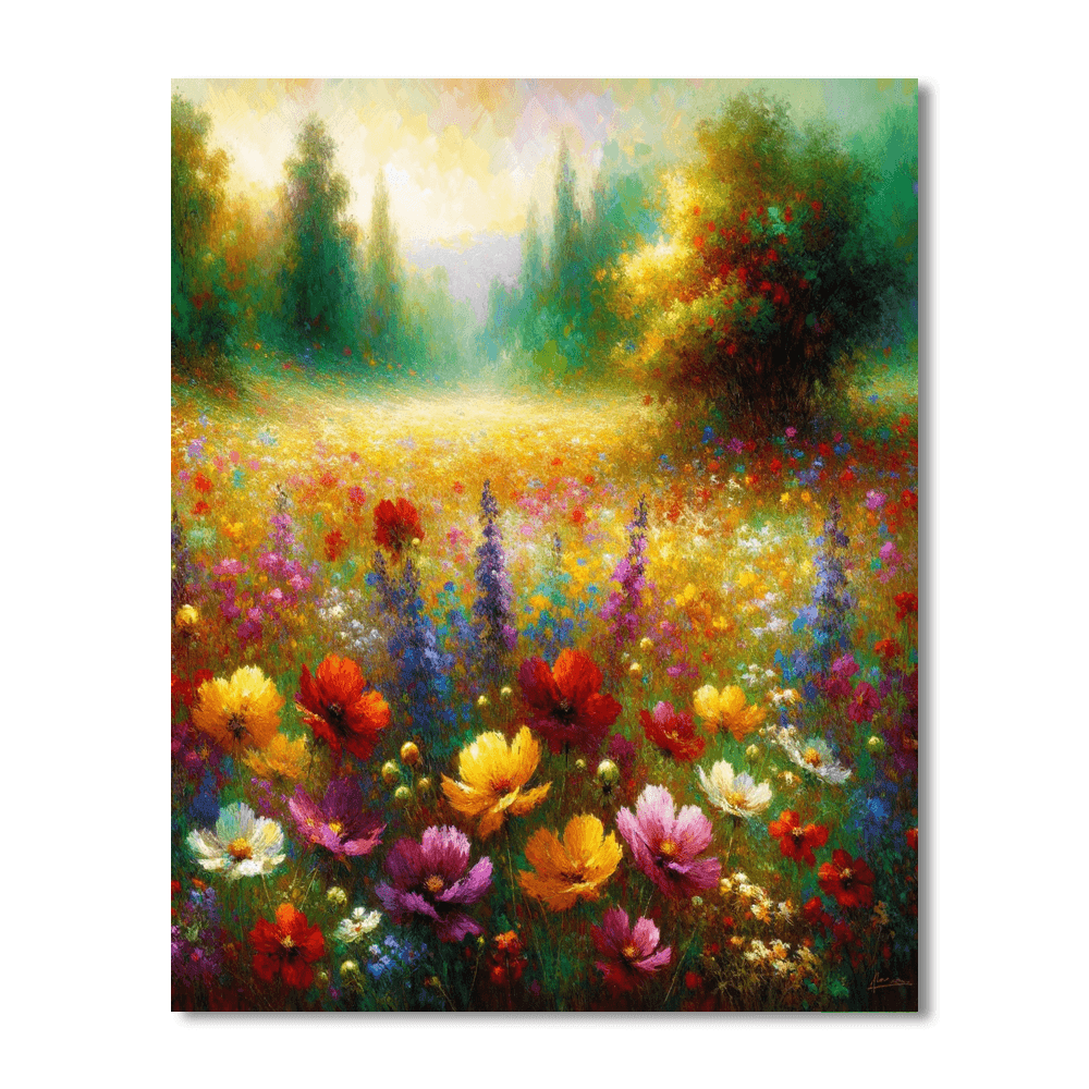 A Symphony Of Wildflowers Paint By Color