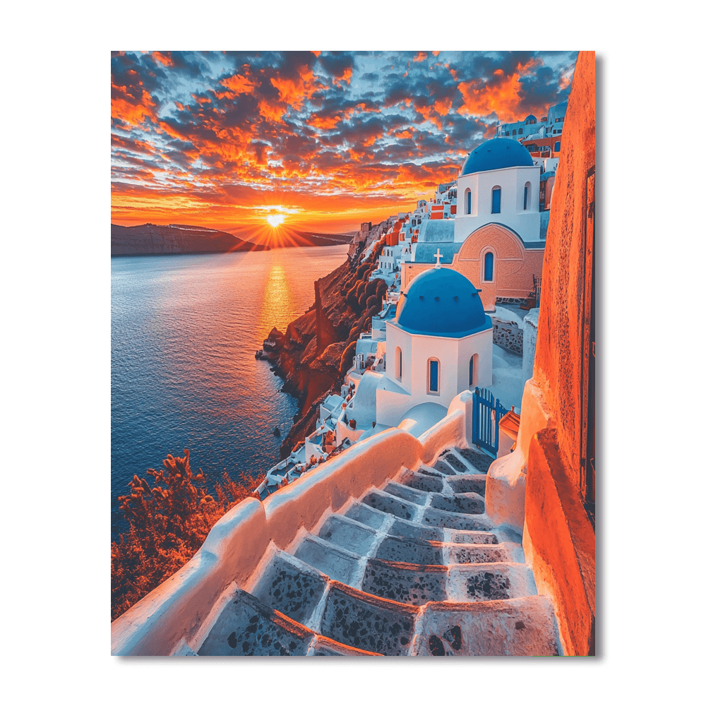 Santorini, Greece Paint By Numbers