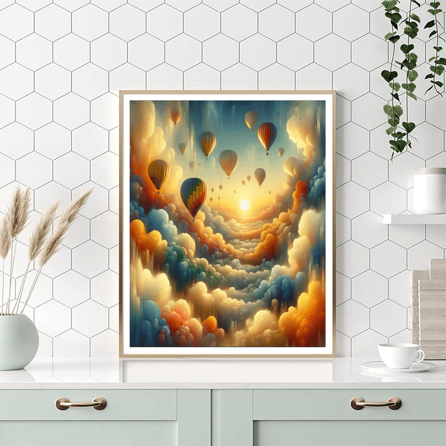Celestial Balloon Adventure Paint By Numbers Art