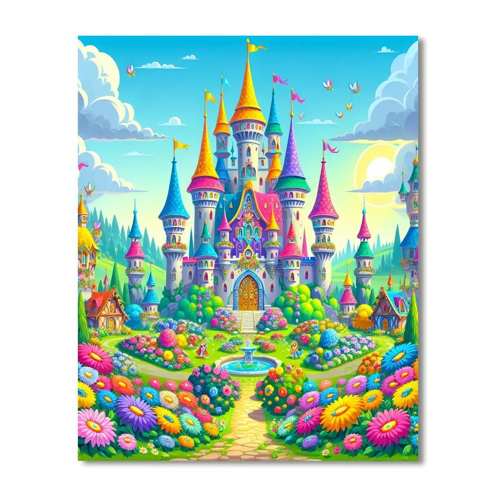 The Enchanted Castle Paint By Numbers Art