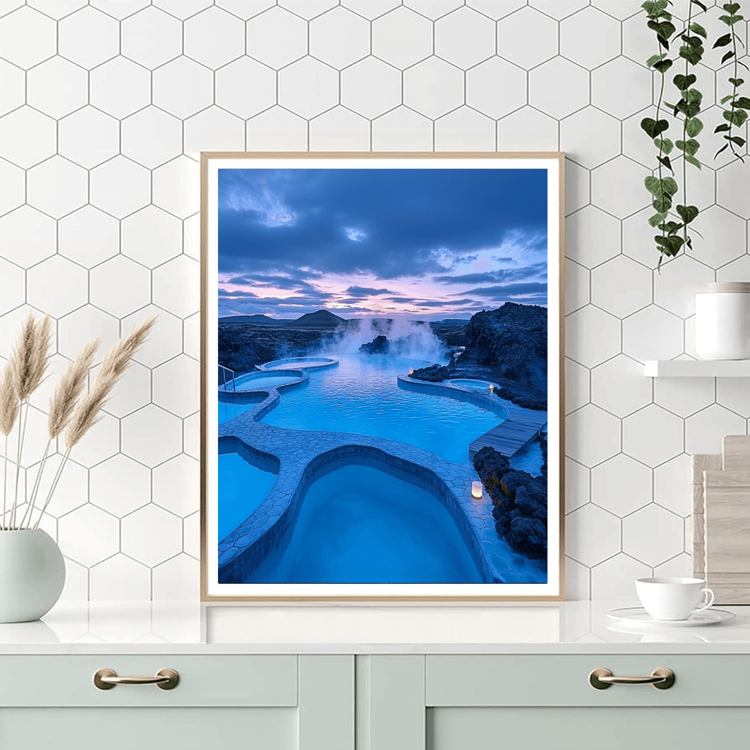 Myvatn Nature Baths - North Iceland Numbered Painting Kits