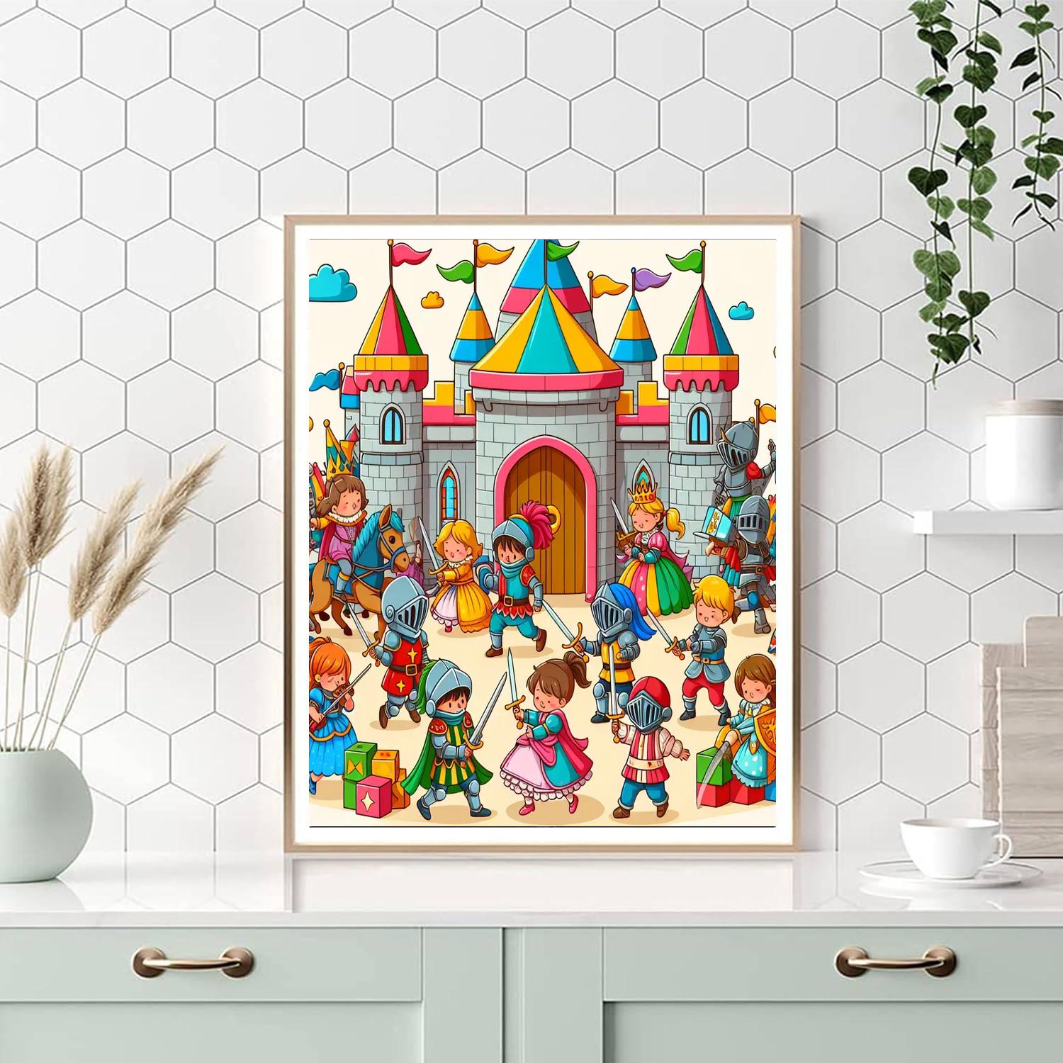 Castle Adventure Camp Number Painting