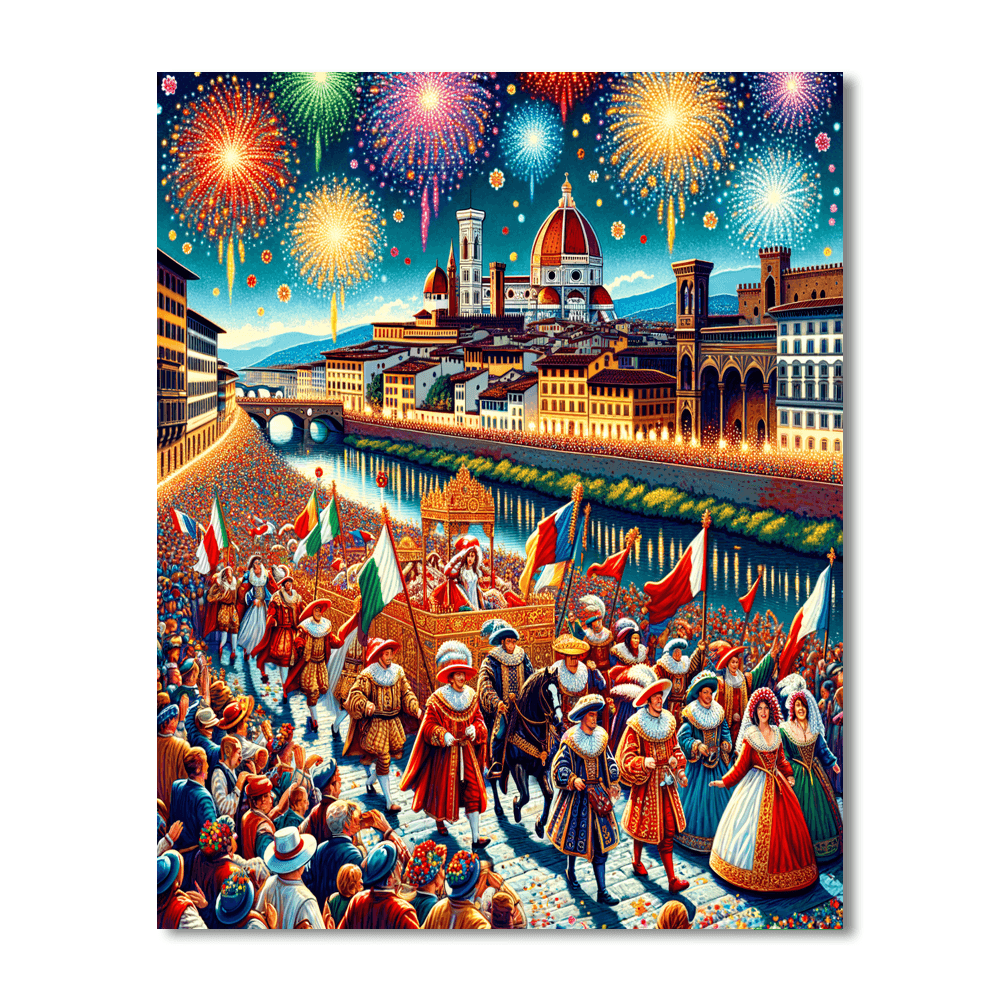 Festa Di San Giovanni - Florence, Italy Paint By Number