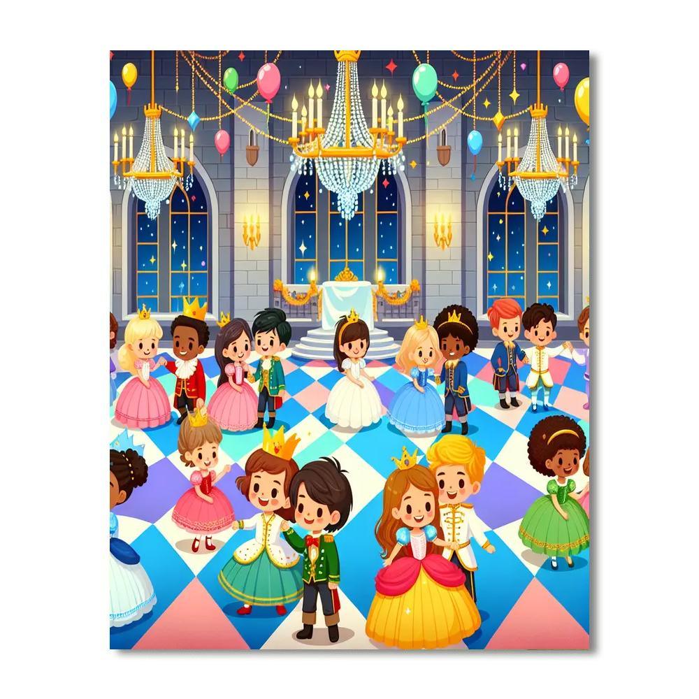 Fairytale Castle Ball Numbered Painting Kits