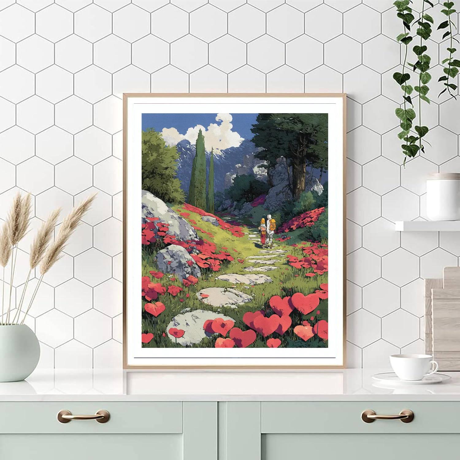 Heartfelt Paths Paint By Number