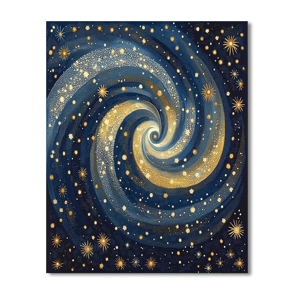 Georges Seurat Inspired Luminous Starry Dance  Paint By Numbers Kits