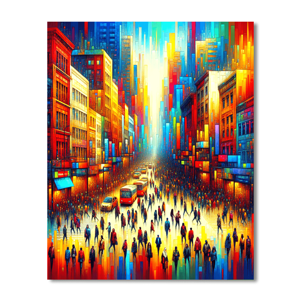 Vibrant Urban Scene Paint By Numbers Kits
