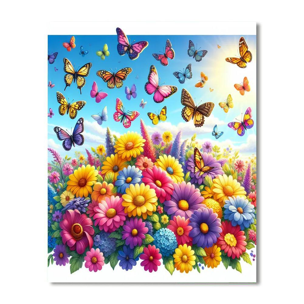 Fantasy Butterfly Haven DIY Paint By Numbers