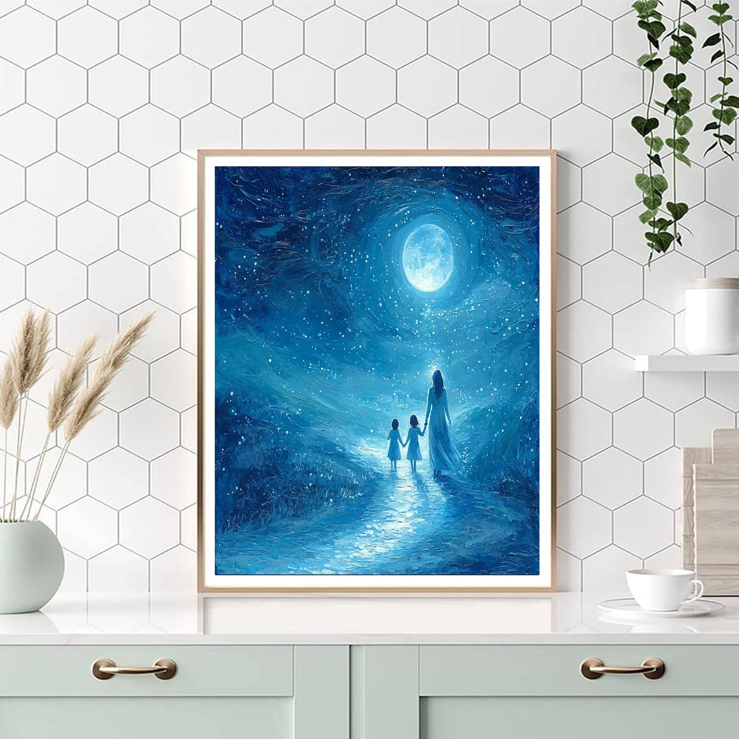 Luminous Paths Number Painting