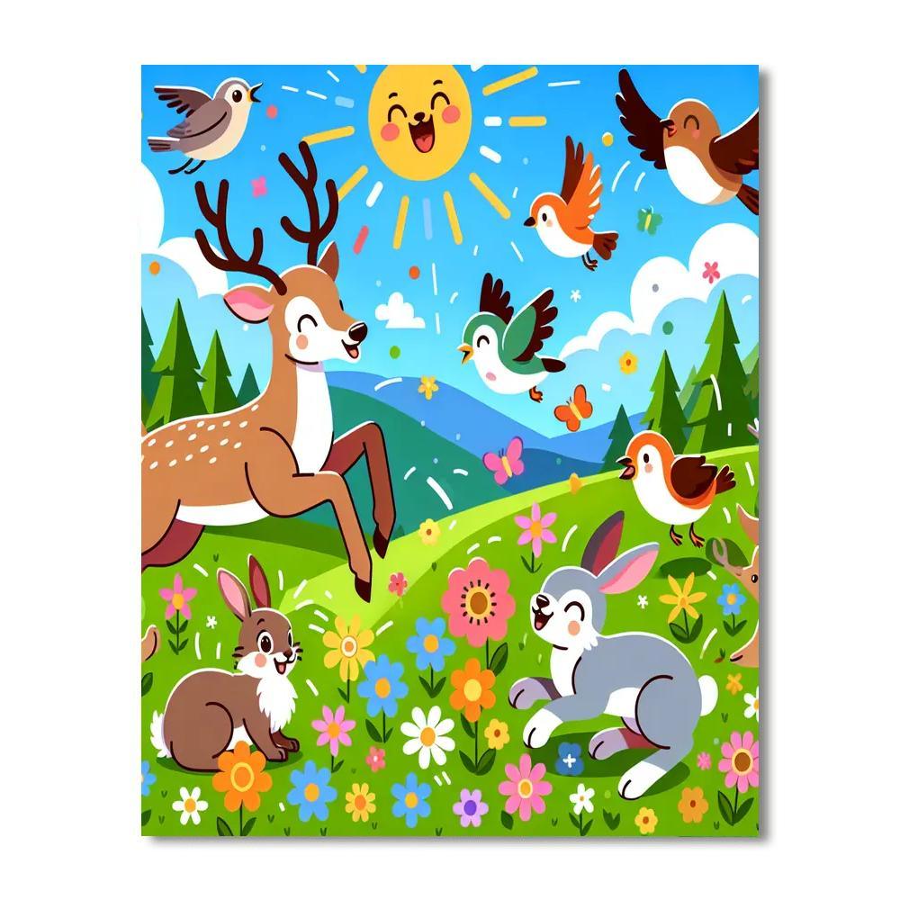 Marvelous Meadow Mingle Numbered Painting Kits