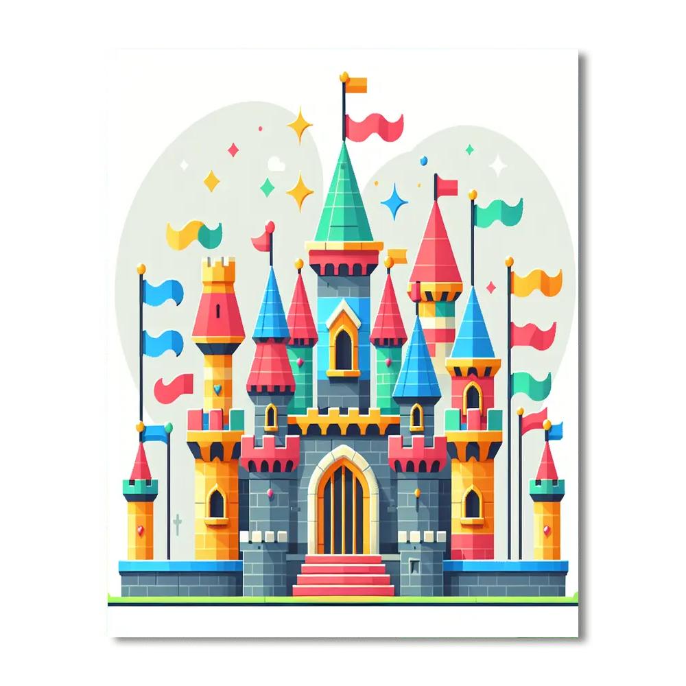 Majestic Castle Number Painting