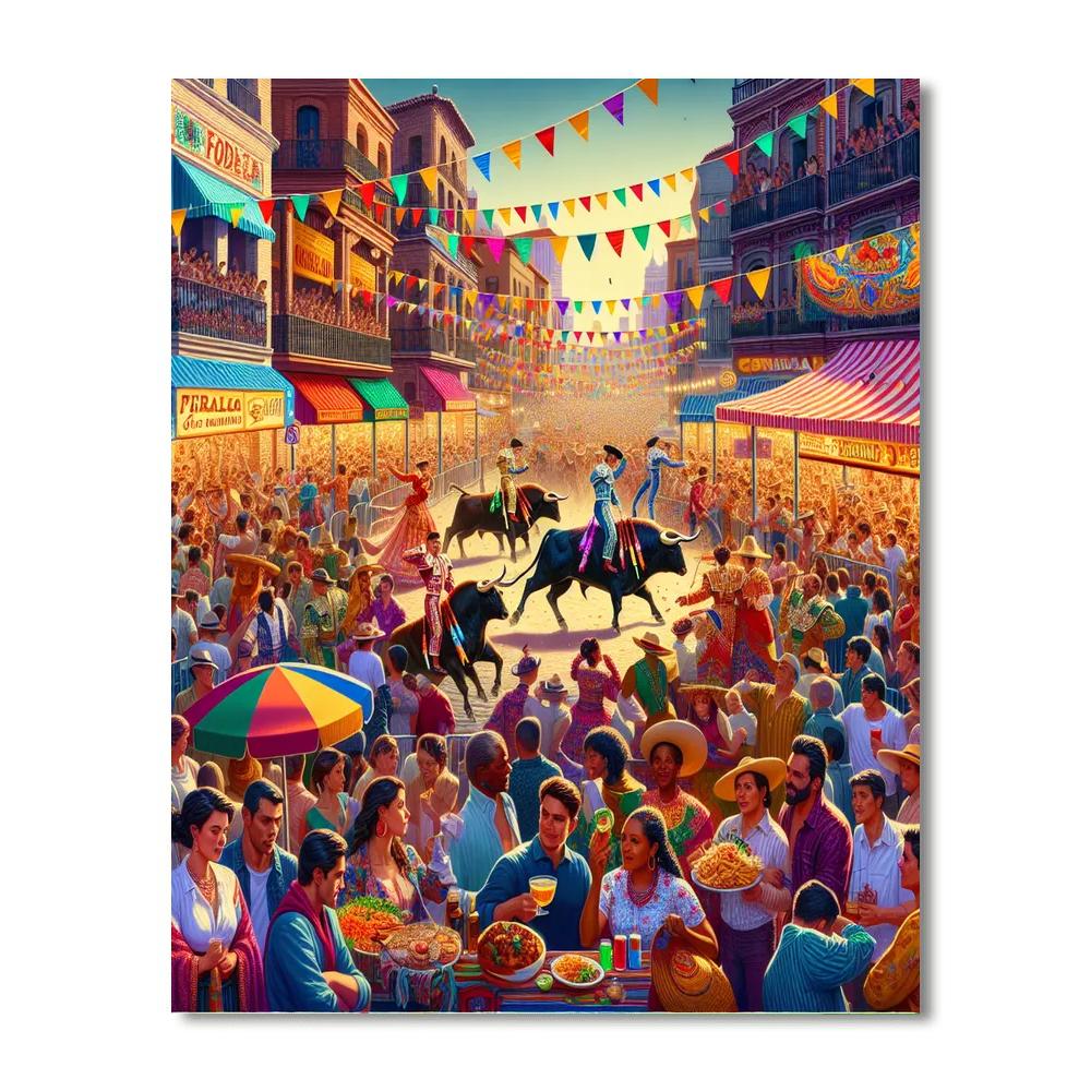 Nîmes Festival Number Painting