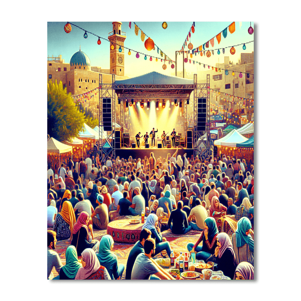 The Amman Summer Festival Paint By Color