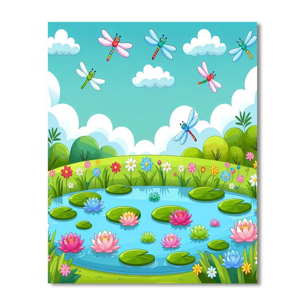 Magical Dragonfly Dreams Paint By Numbers