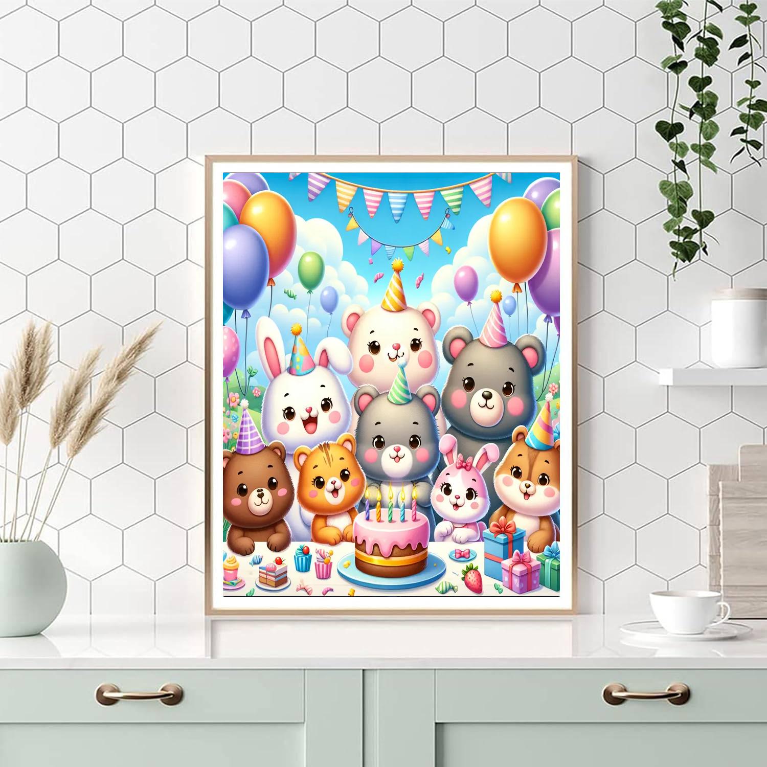 Silly Animal Party Paint By Numbers Kits