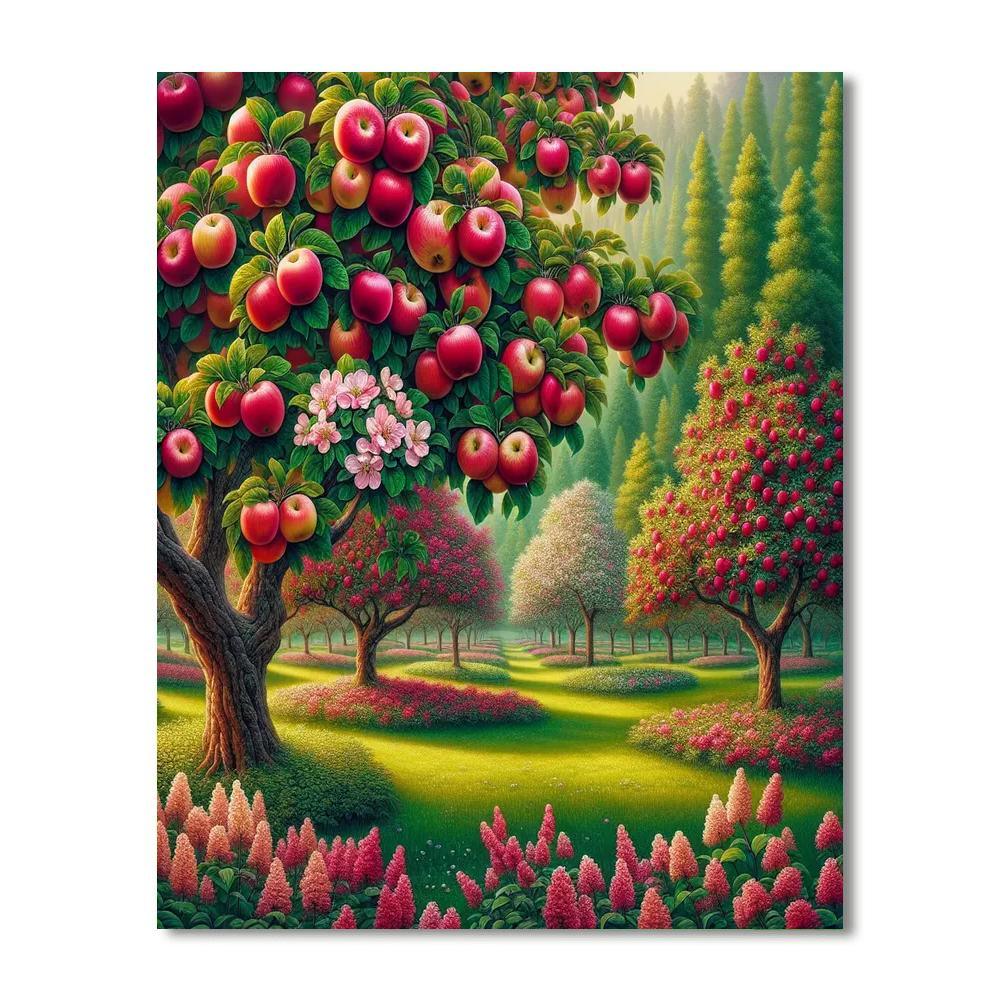 Peaceful Orchard Stroll Painting By Numbers Kit