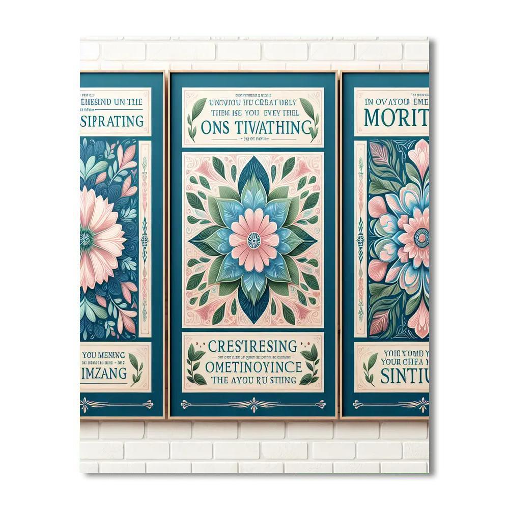 Inspirational Quotes Wall Art Paint By Numbers Kits